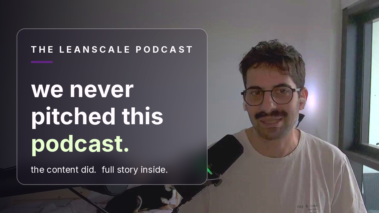 We never pitched this podcast