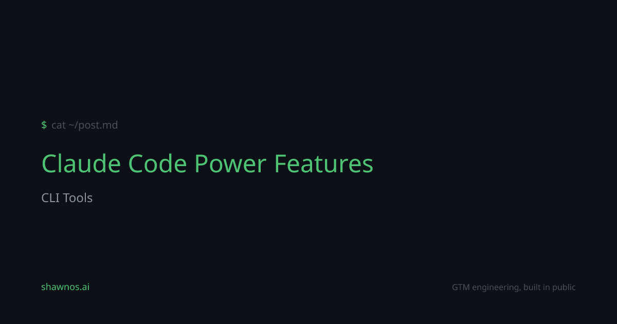 How-To: Claude Code Power Features