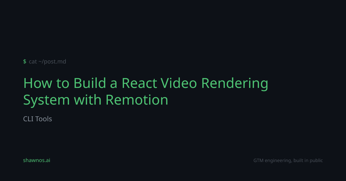 How-To: How to Build a React Video Rendering System with Remotion ...