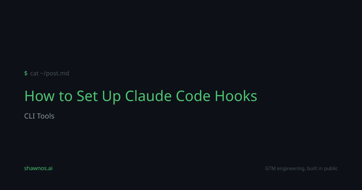 How-To: How to Set Up Claude Code Hooks