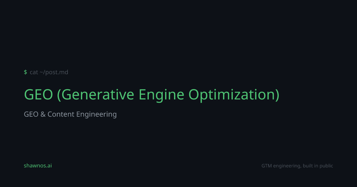 What is GEO (Generative Engine Optimization)? | Engineering Knowledge