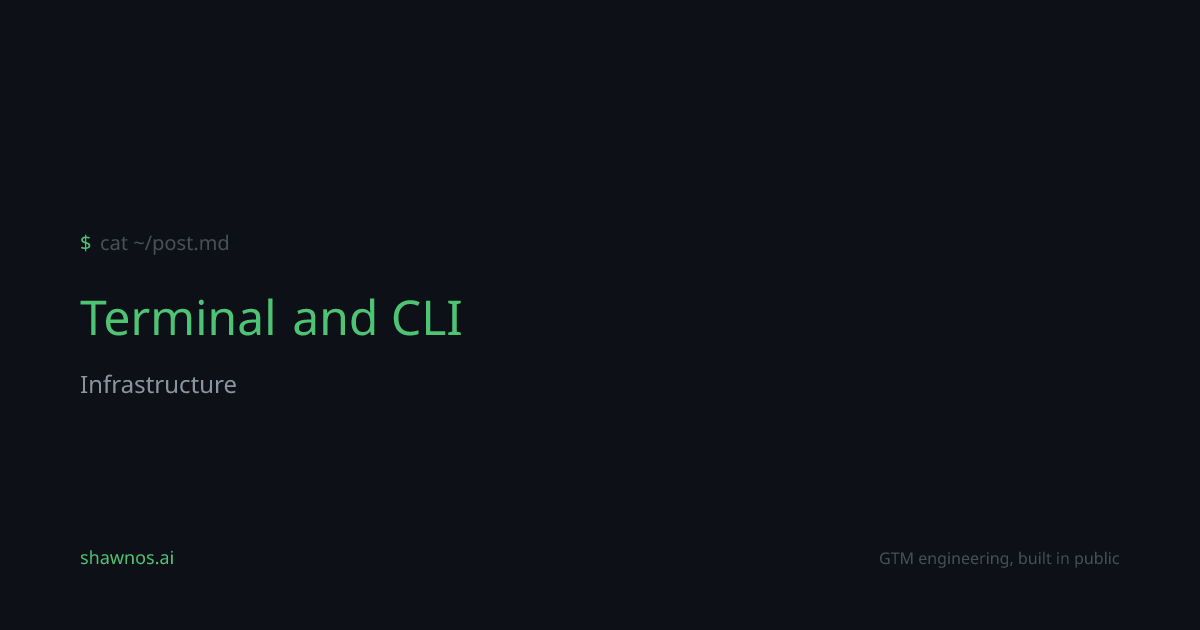 Context Wiki: Terminal and CLI | ShawnOS.ai